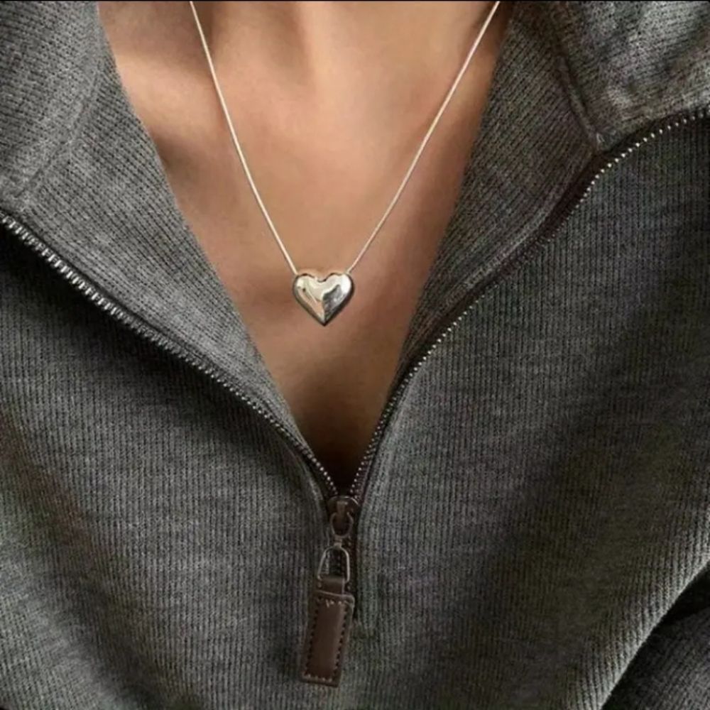 Boho heart necklace